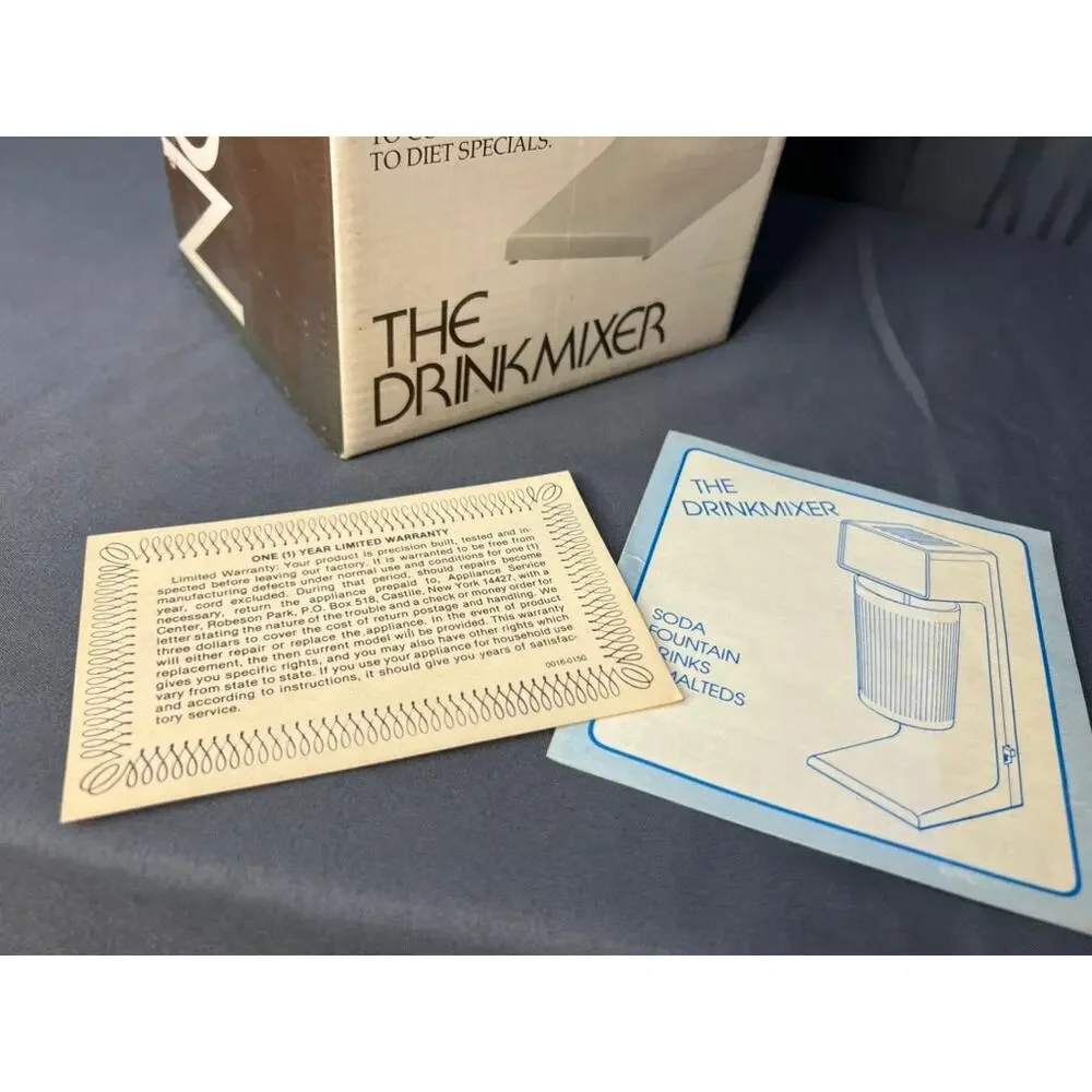 Vintage Robeson Drink Maker NOS In Box